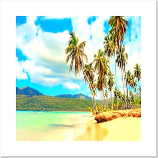 Beach Palm Trees Posters and Art